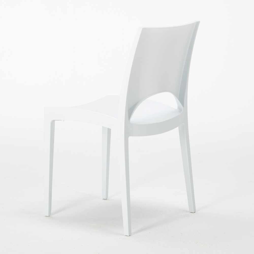Tavolo Rettangolare Bianco 150x90 cm con 6 Sedie Colorate Tavolo Rettangolare Nero 150x90 cm con 6 Sedie Colorate