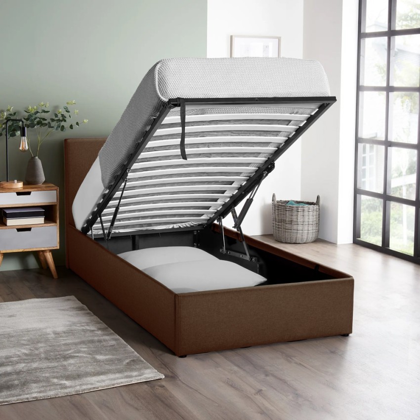 Letto singolo 1 piazza con rete e contenitore 80x190 Basel Twin - Foto 26 di 33