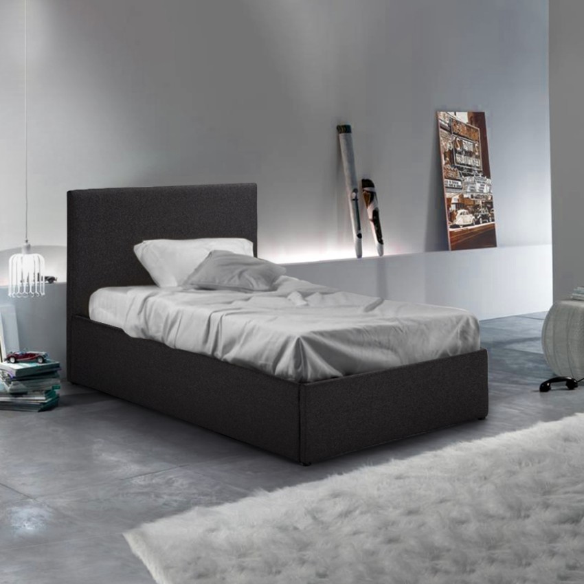 Letto singolo 1 piazza con rete e contenitore 80x190 Basel Twin - Foto 18 di 33