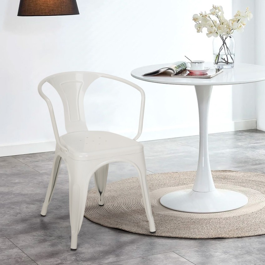 sedie industrial con braccioli acciaio per cucina e bar steel arm - Foto 35 di 49