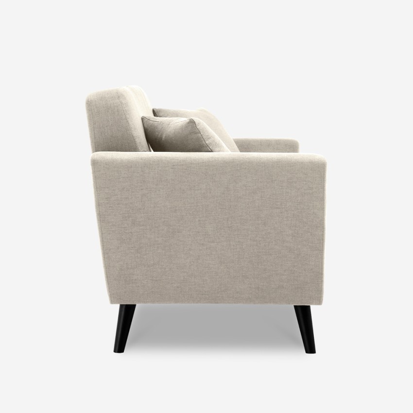 Divano soggiorno 3 posti moderno design nordico resistente 191cm Hayem - Foto 6 di 22