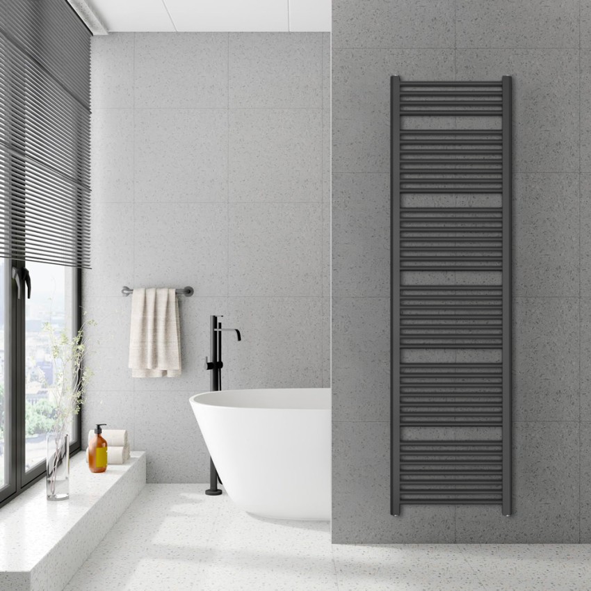 Termoarredo elettrico bagno 1200w scaldasalviette wifi verticale 180cm Tawoo XXL - Foto 10 di 15