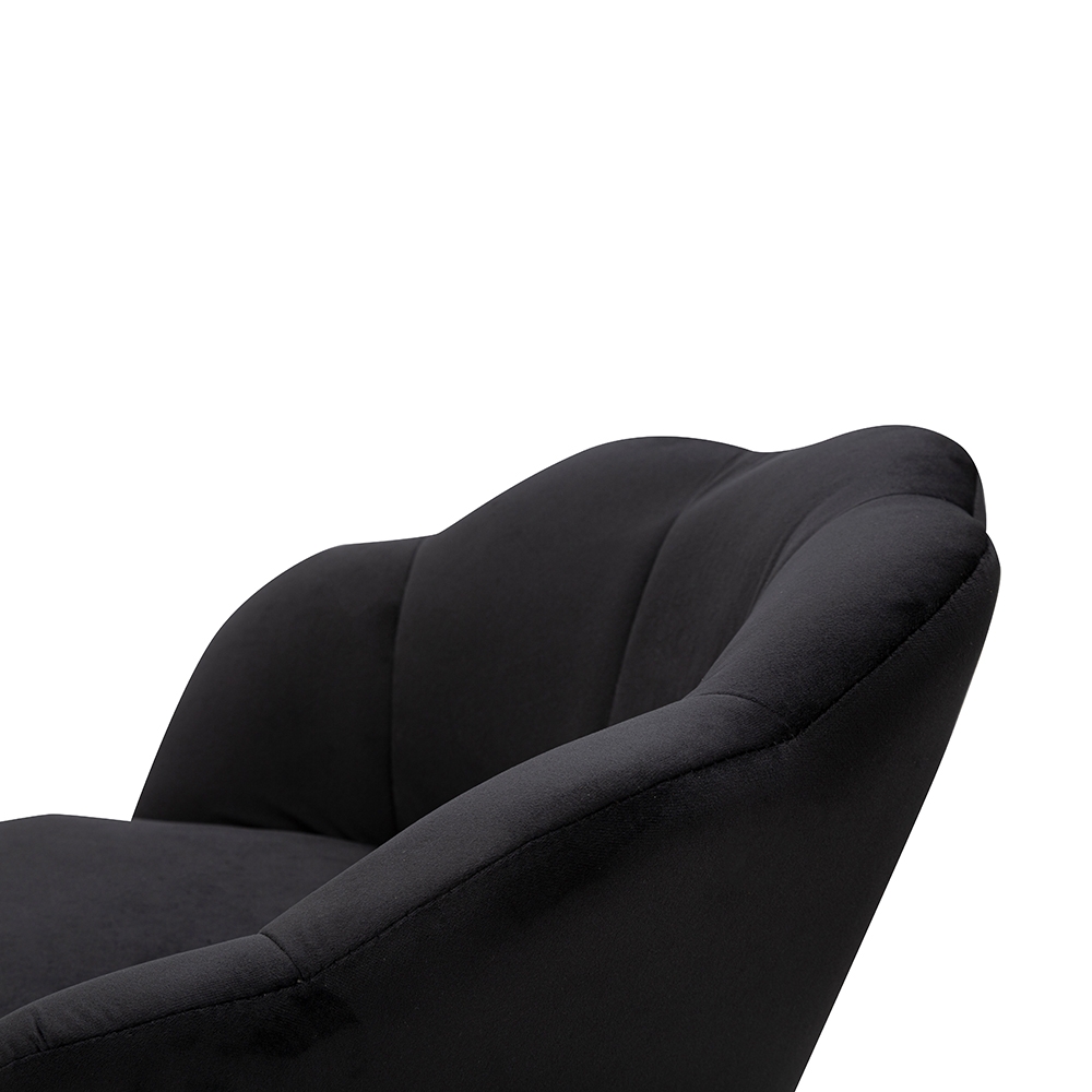 Sgabello bar cucina schienale a fiore gambe dorate h90cm Vienna - Foto 10 di 31