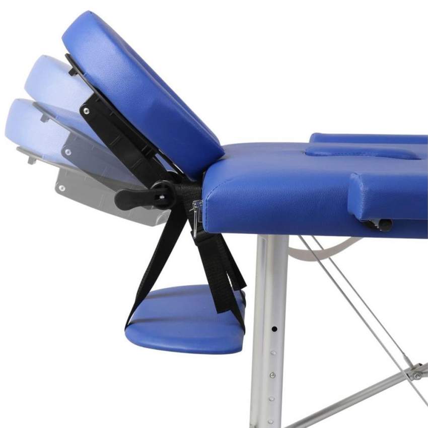 Lettino da Massaggio in Alluminio Pieghevole Portatile 2 Zone 210 cm Shiatsu - Foto 27 di 41