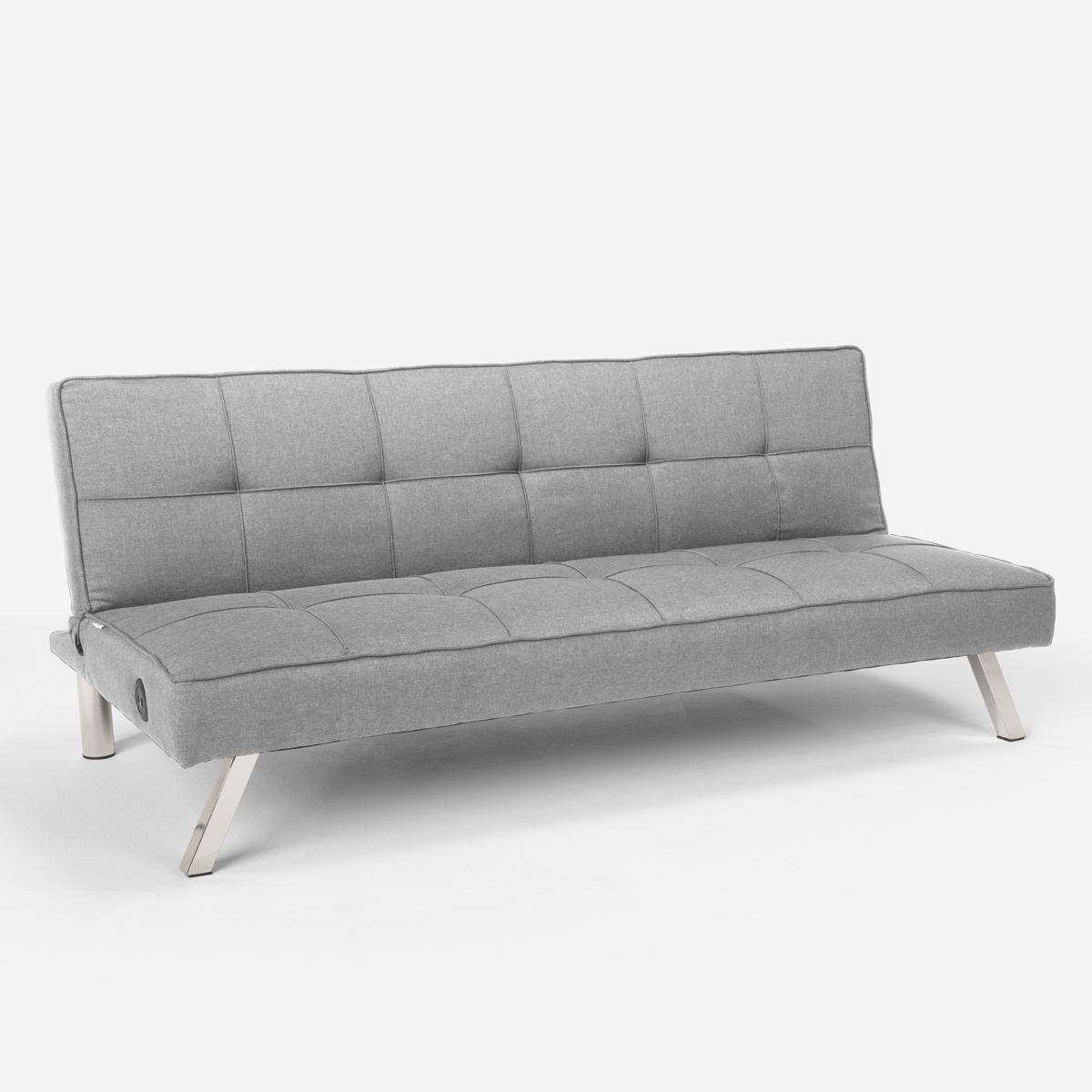 Divano letto in tessuto con porta USB e gambe in metallo design Astralis - Foto 19 di 50