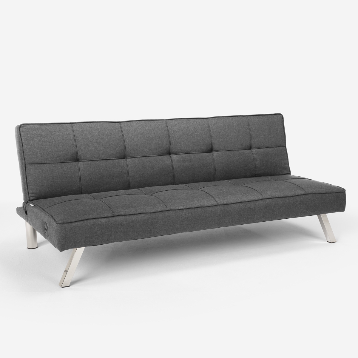 Divano letto in tessuto con porta USB e gambe in metallo design Astralis - Foto 11 di 50