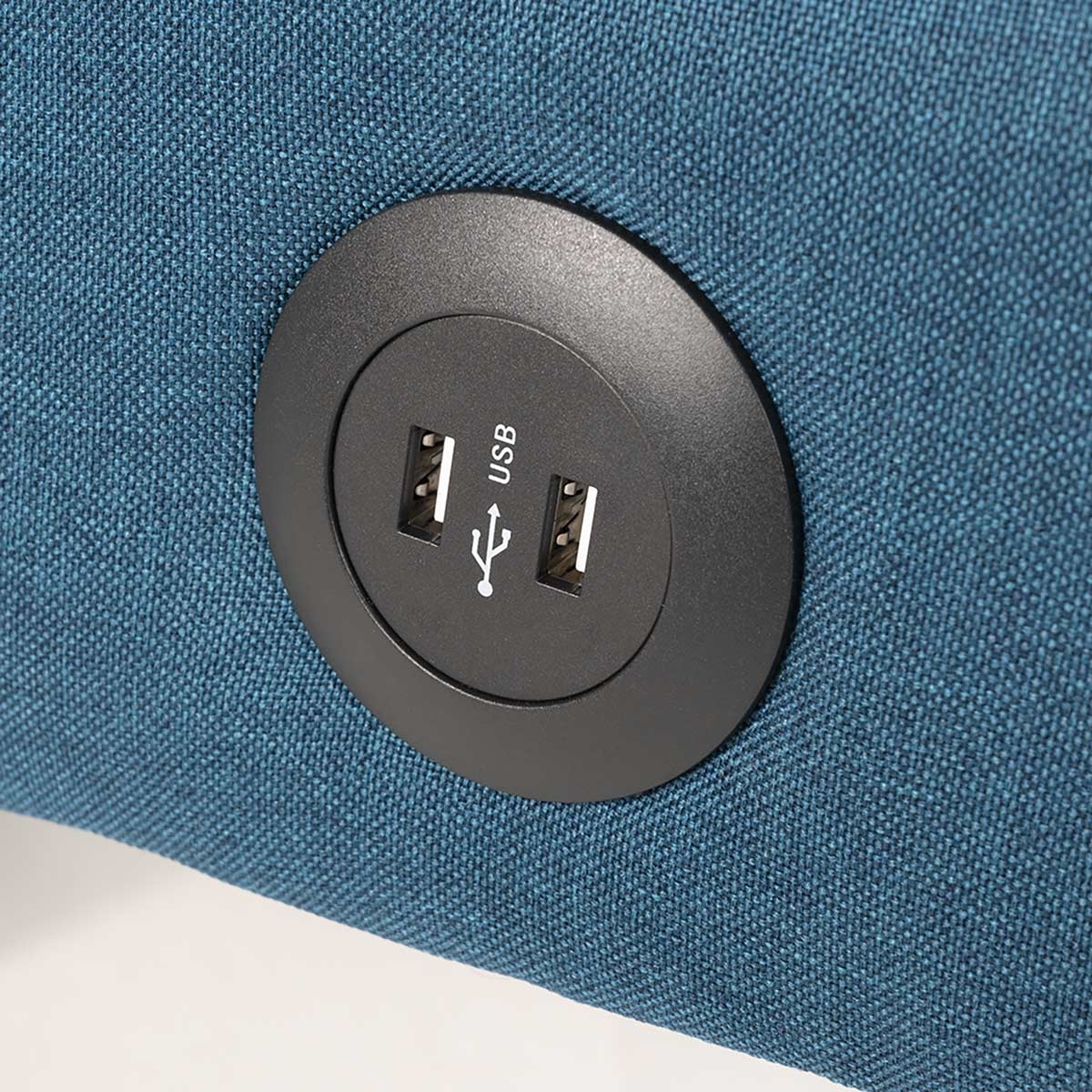 Divano letto in tessuto con porta USB e gambe in metallo design Astralis - Foto 6 di 50