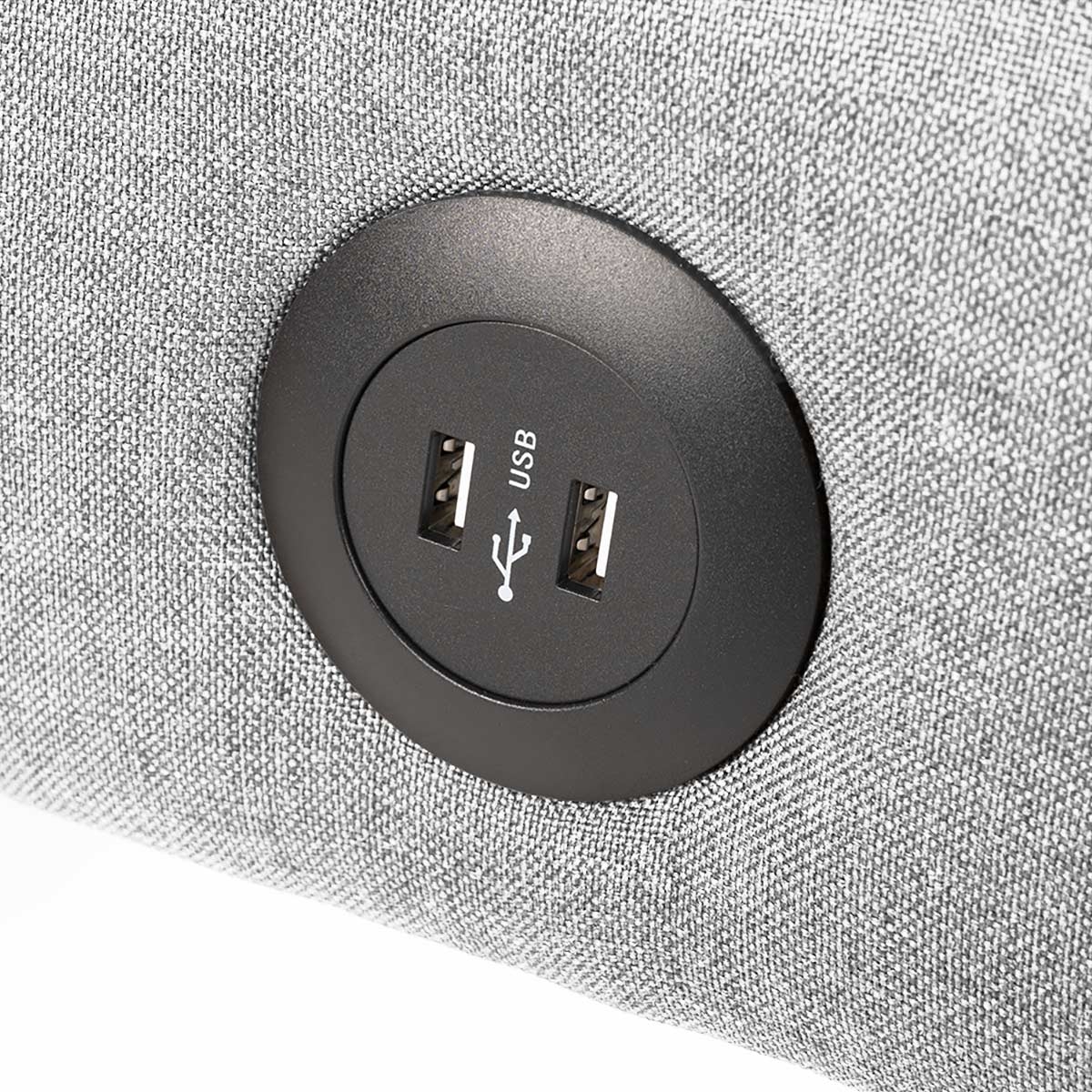 Divano letto in tessuto con porta USB e gambe in metallo design Astralis - Foto 23 di 50