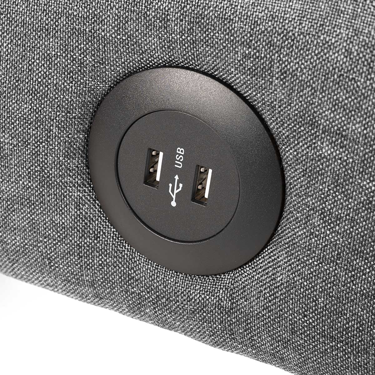 Divano letto in tessuto con porta USB e gambe in metallo design Astralis - Foto 14 di 50
