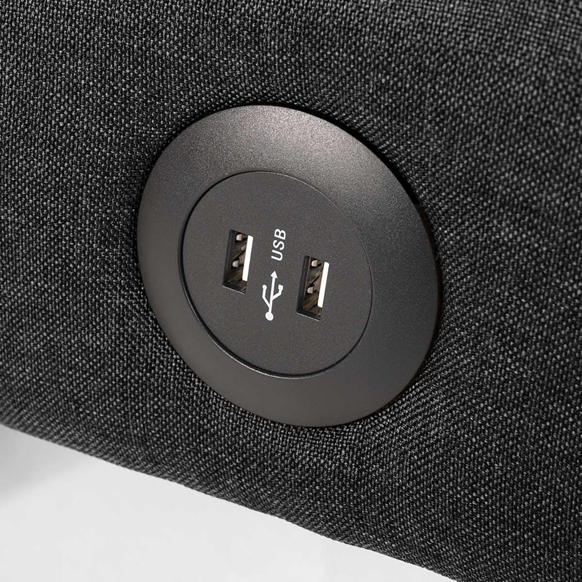 Divano letto in tessuto con porta USB e gambe in metallo design Astralis - Foto 31 di 50