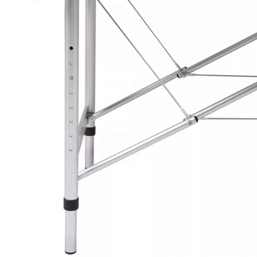 Lettino da Massaggio in Alluminio Pieghevole Portatile 2 Zone 210 cm Shiatsu - Foto 9 di 41