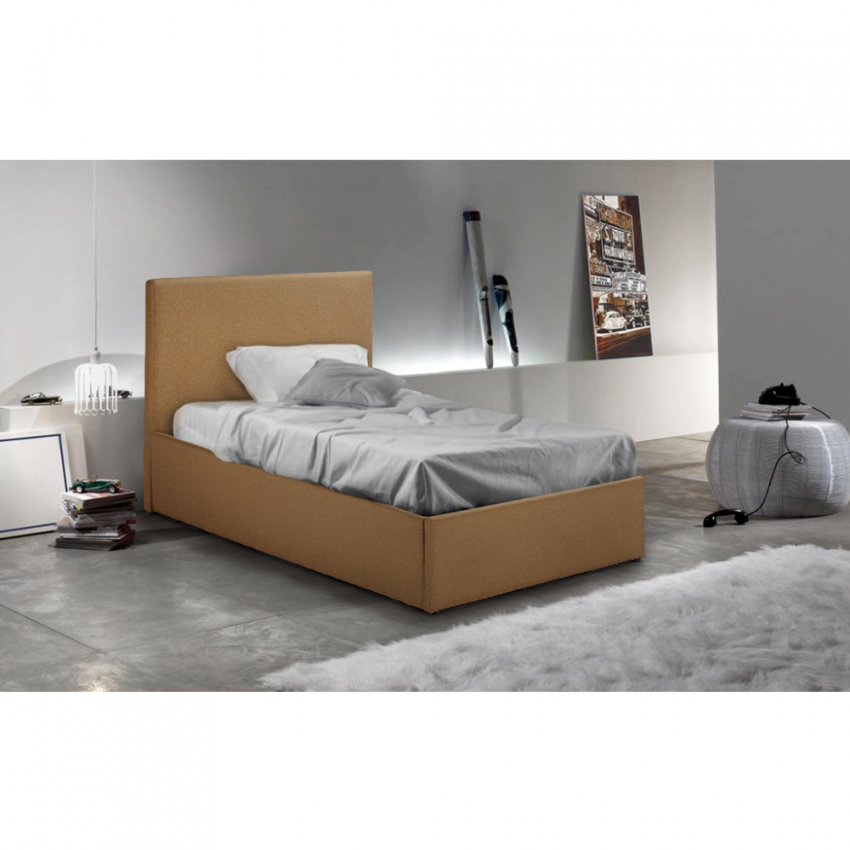 Letto singolo 1 piazza con rete e contenitore 80x190 Basel Twin - Foto 12 di 33