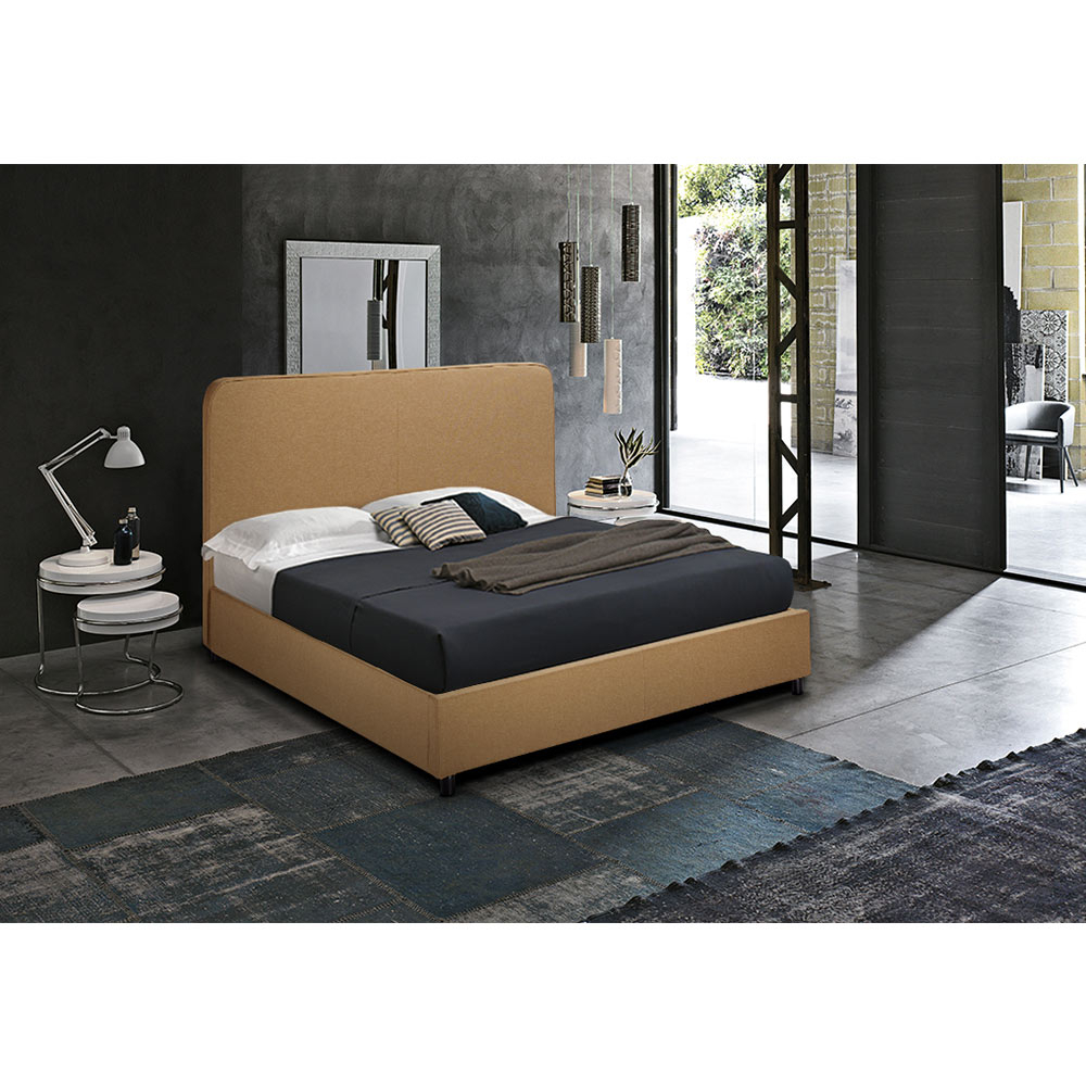 Letto francese una piazza e mezza in tessuto con rete 120x190 ZURICH eBay