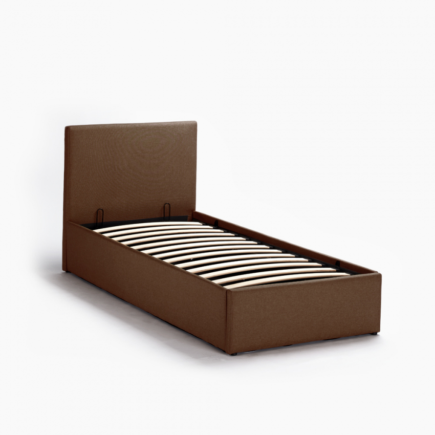 Letto singolo 1 piazza con rete e contenitore 80x190 Basel Twin - Foto 30 di 33