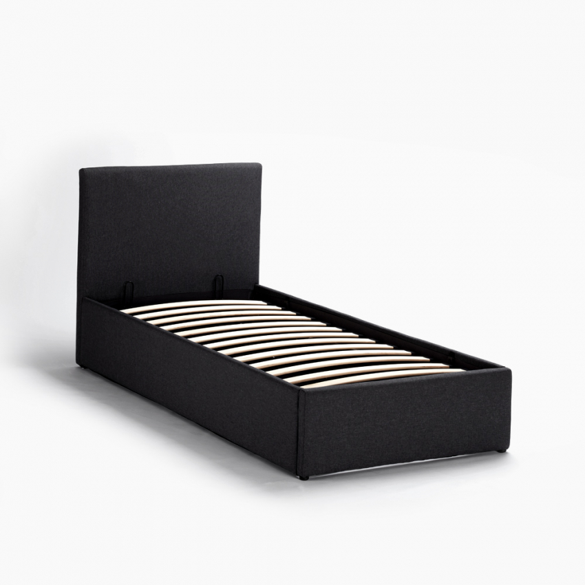 Letto singolo 1 piazza con rete e contenitore 80x190 Basel Twin - Foto 22 di 33