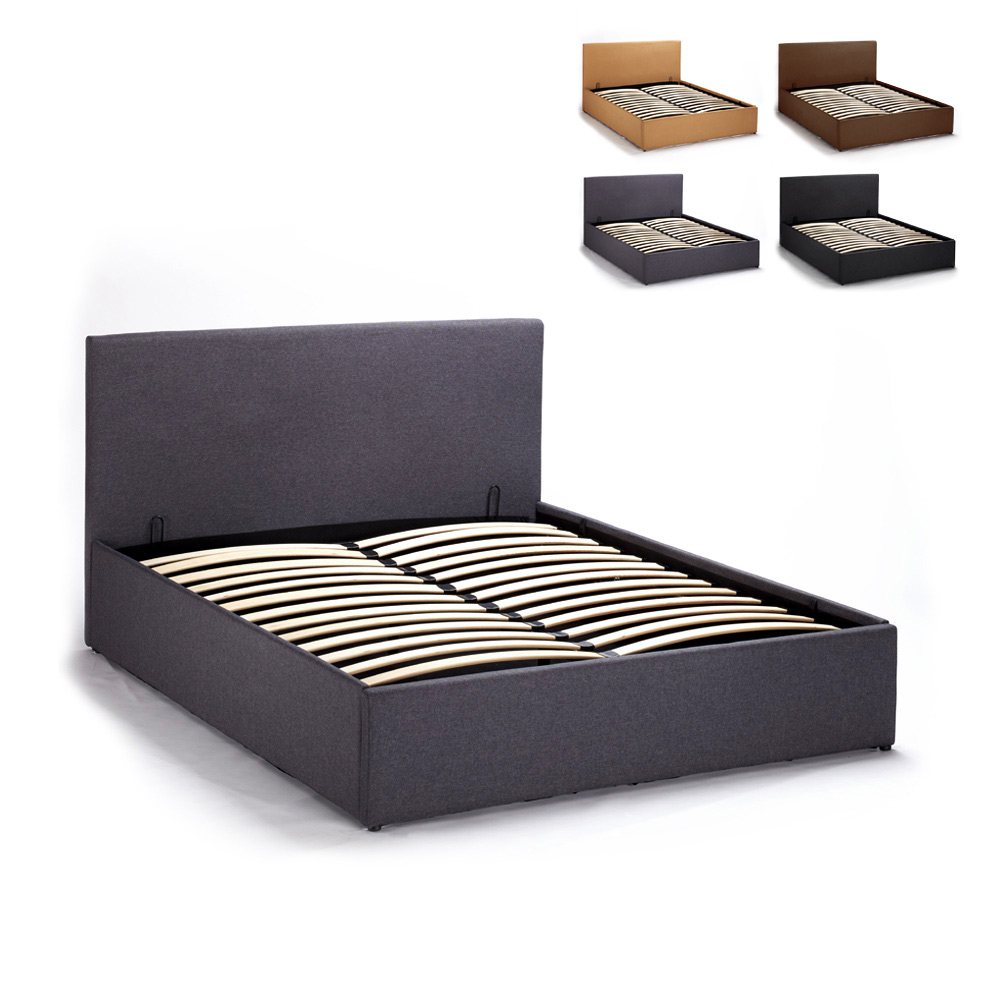 Basel Letto Francese 1 Piazza E Mezza Con Baule Contenitore 120X190