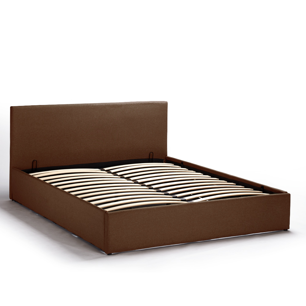 Letto matrimoniale 2 piazze con rete e contenitore 160x190 BASEL KING