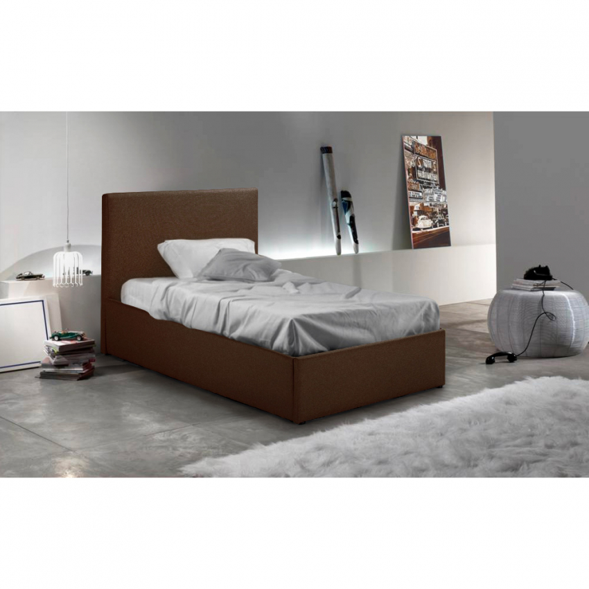 Letto singolo 1 piazza con rete e contenitore 80x190 Basel Twin - Foto 28 di 33