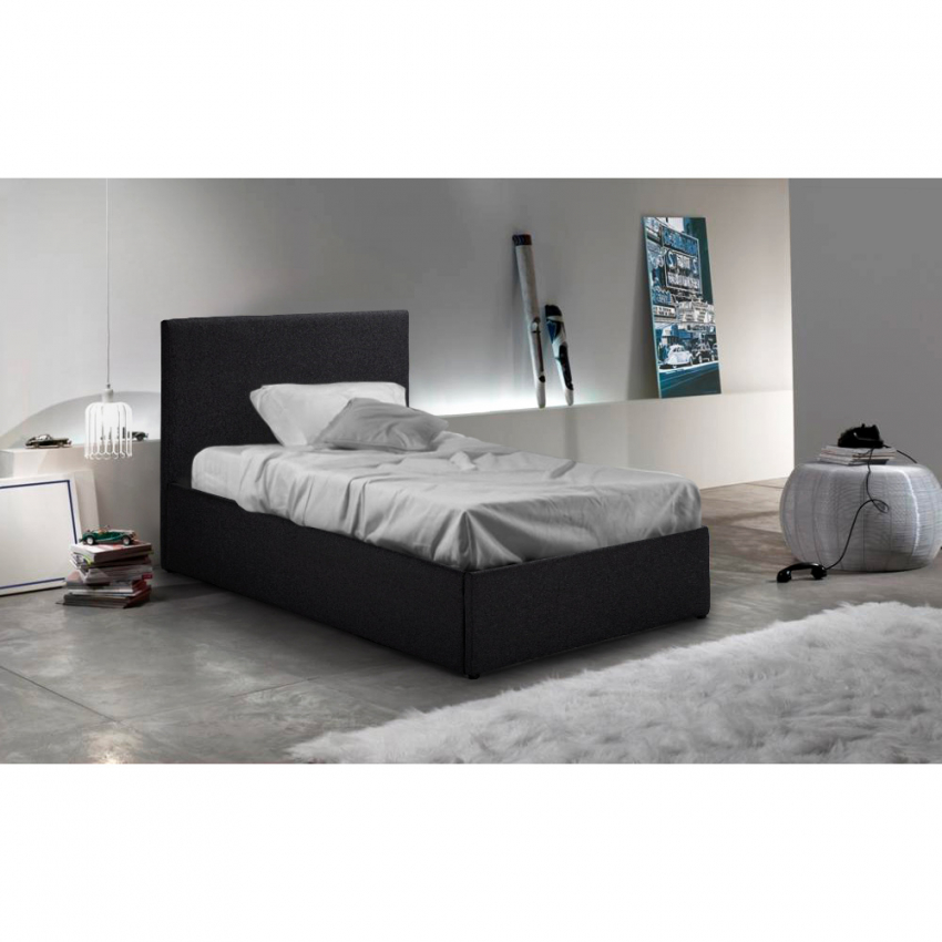 Letto singolo 1 piazza con rete e contenitore 80x190 Basel Twin - Foto 20 di 33