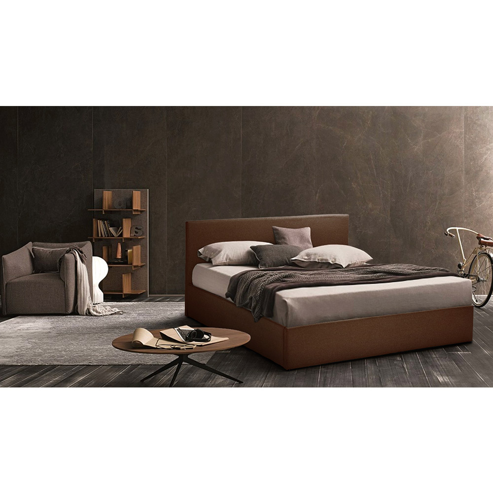 Letto matrimoniale 2 piazze con rete e contenitore 160x190 BASEL KING