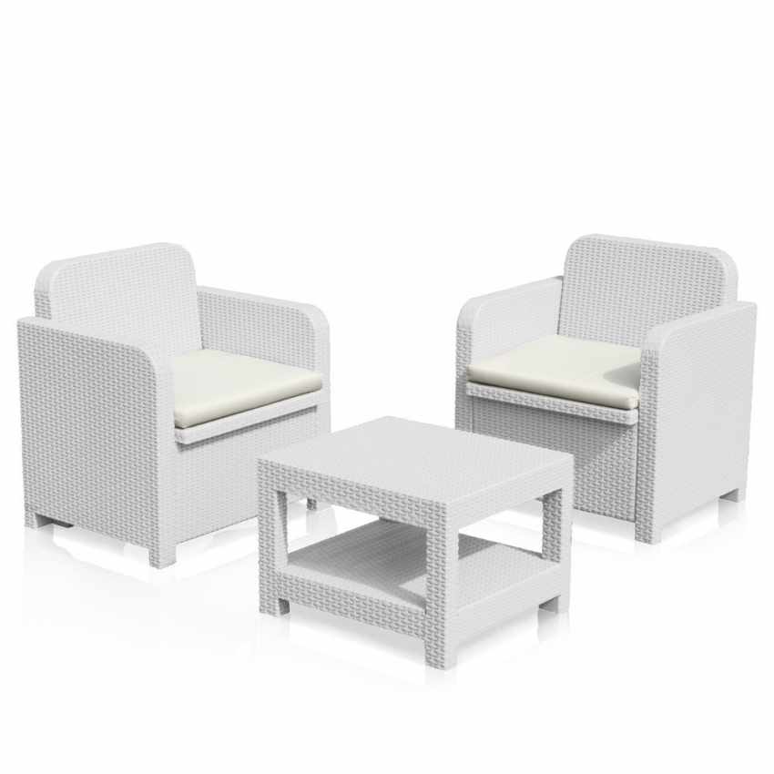 Salotto da esterni giardino poltrone Grand Soleil Giglio bar rattan 2 posti - Foto 12 di 13