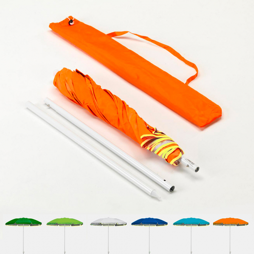 Ombrellone mare portatile molto leggero spiaggia tascabile 180 cm Pocket - Imagen 8 de 13