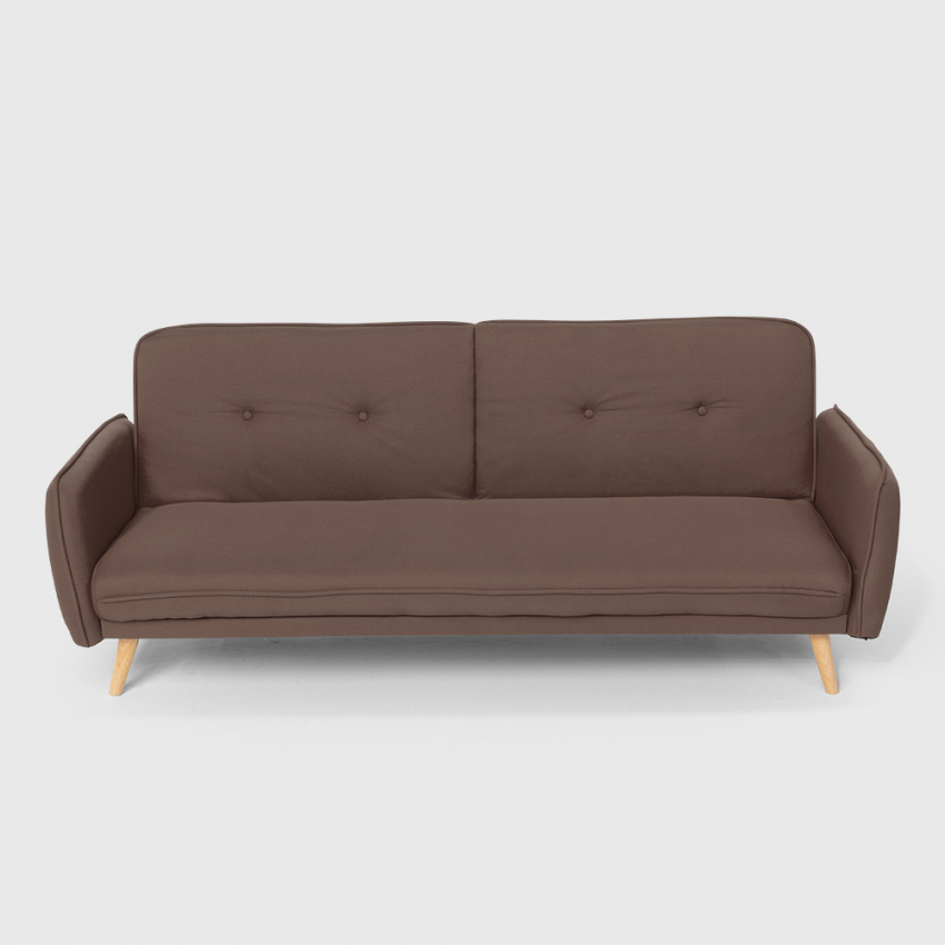 Divano letto clic clac 3 posti reclinabile design nordico in tessuto Merida - Foto 47 di 50