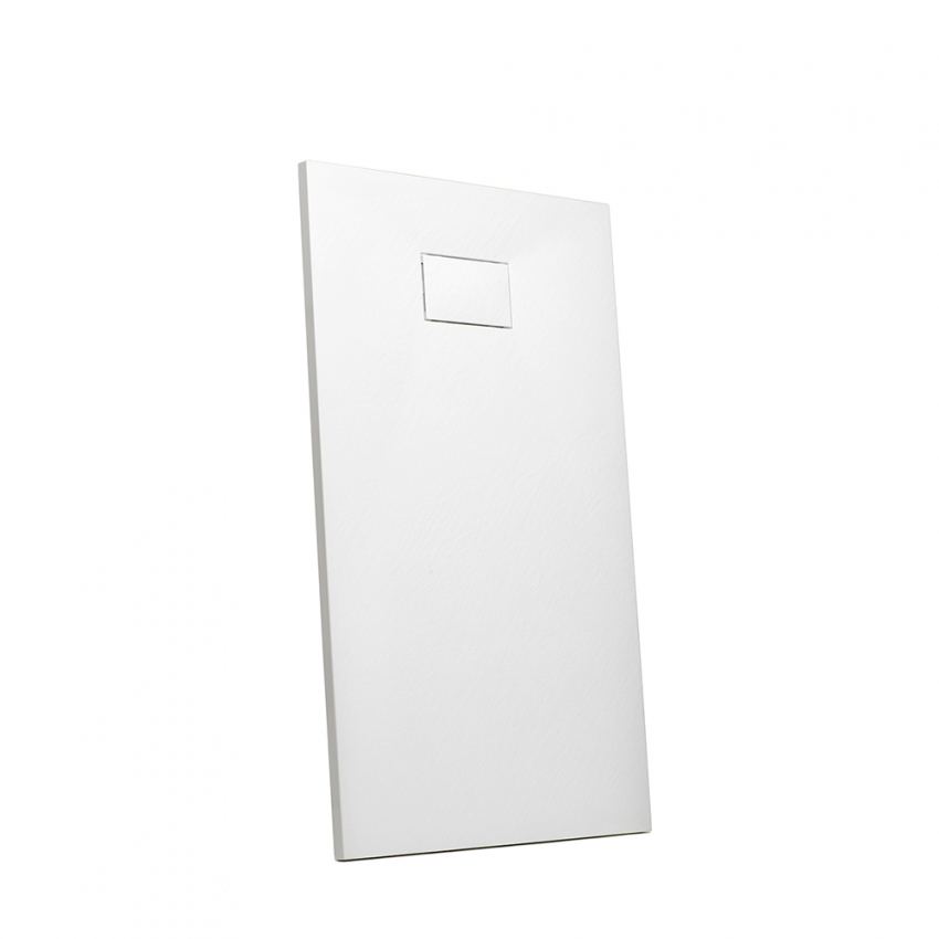 Piatto doccia filo pavimento in resina rettangolare 110x70 bagno moderno Stone - Foto 23 di 38