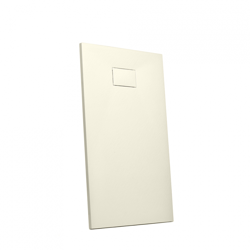 Piatto doccia filo pavimento in resina rettangolare 110x70 bagno moderno Stone - Foto 12 di 38