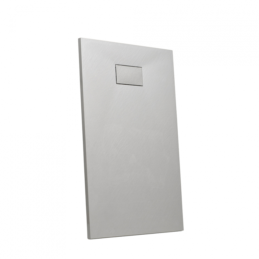 Piatto doccia filo pavimento rettangolare in resina 120x90 Stone - Foto 4 di 38