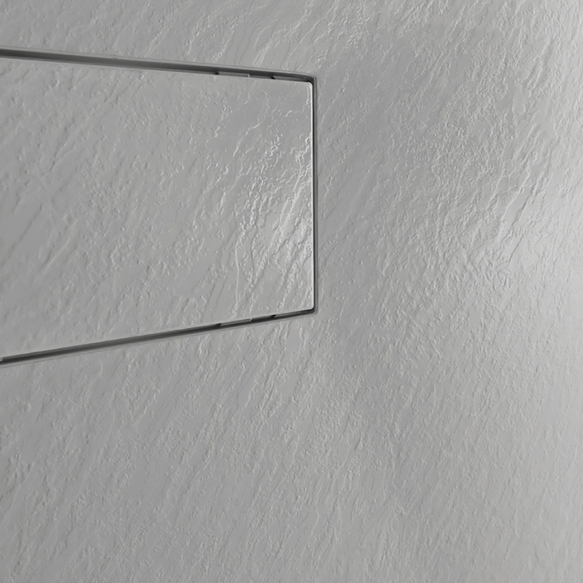 Piatto doccia filo pavimento rettangolare in resina 120x90 Stone - Foto 6 di 38