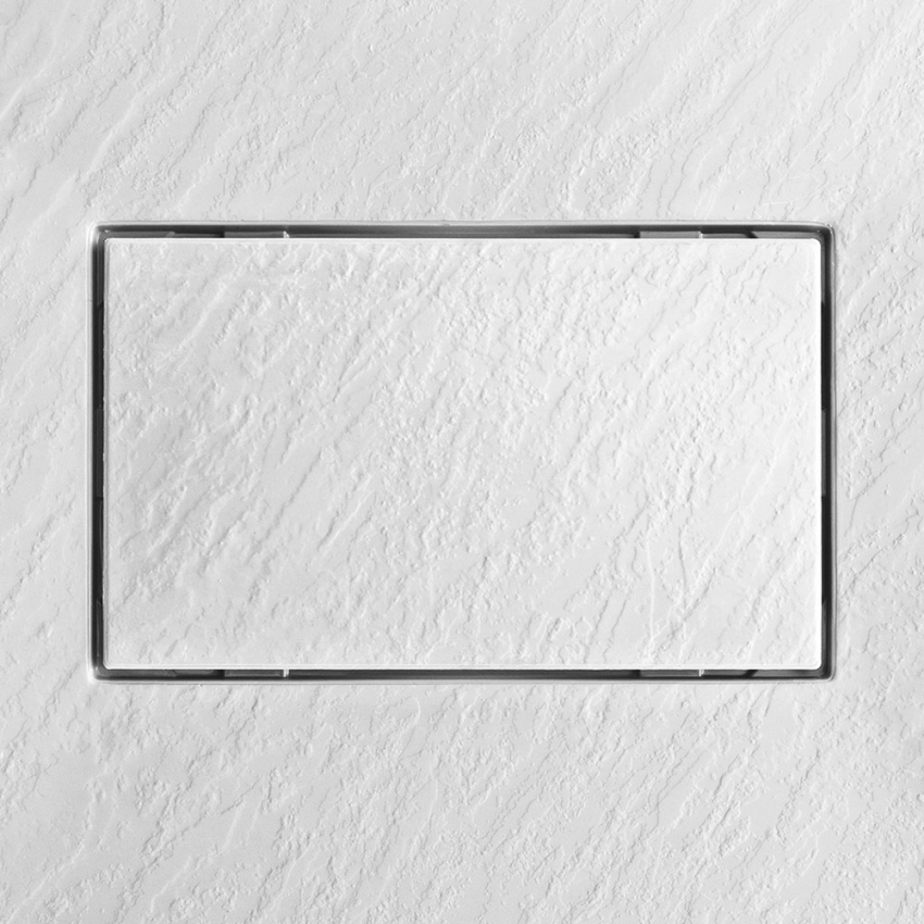 Piatto doccia filo pavimento rettangolare in resina 120x90 Stone - Foto 24 di 38