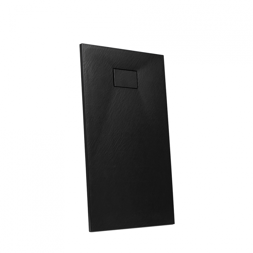 Piatto doccia filo pavimento in resina rettangolare 110x70 bagno moderno Stone - Foto 32 di 38