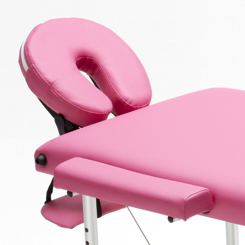 Lettino da Massaggio in Alluminio Pieghevole Portatile 2 Zone 210 cm Shiatsu - Foto 36 di 41
