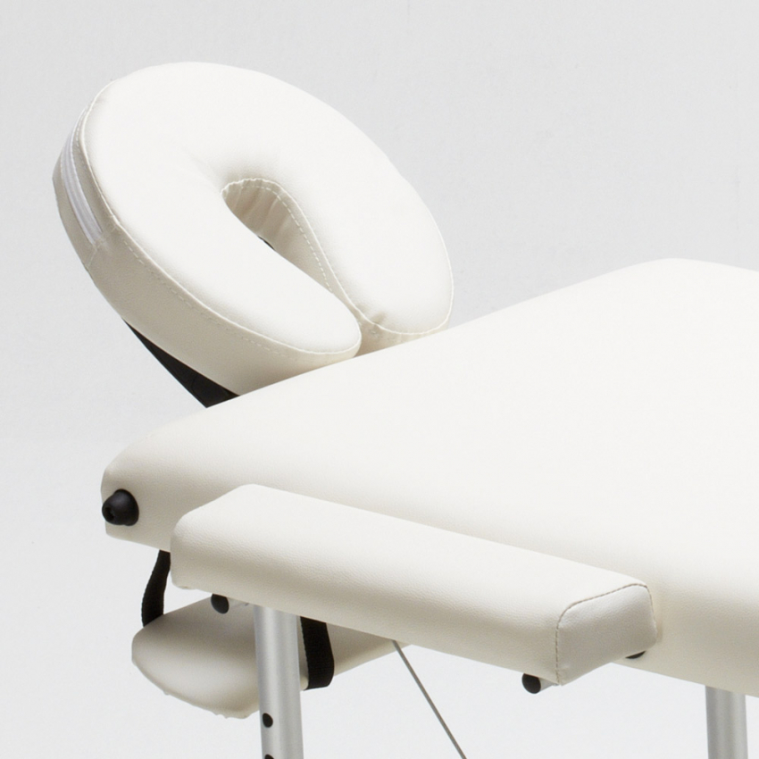 Lettino da Massaggio in Alluminio Pieghevole Portatile 2 Zone 210 cm Shiatsu - Foto 16 di 41