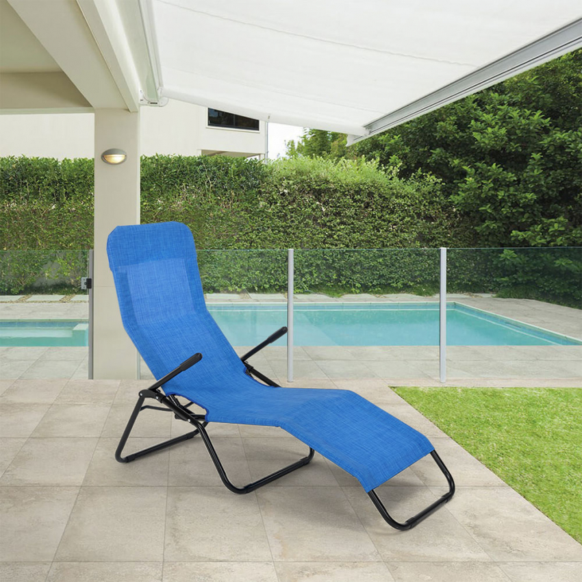 2 lettini sdraio pieghevole basculante zero gravity spiaggia giardino Pasha - Foto 24 di 29