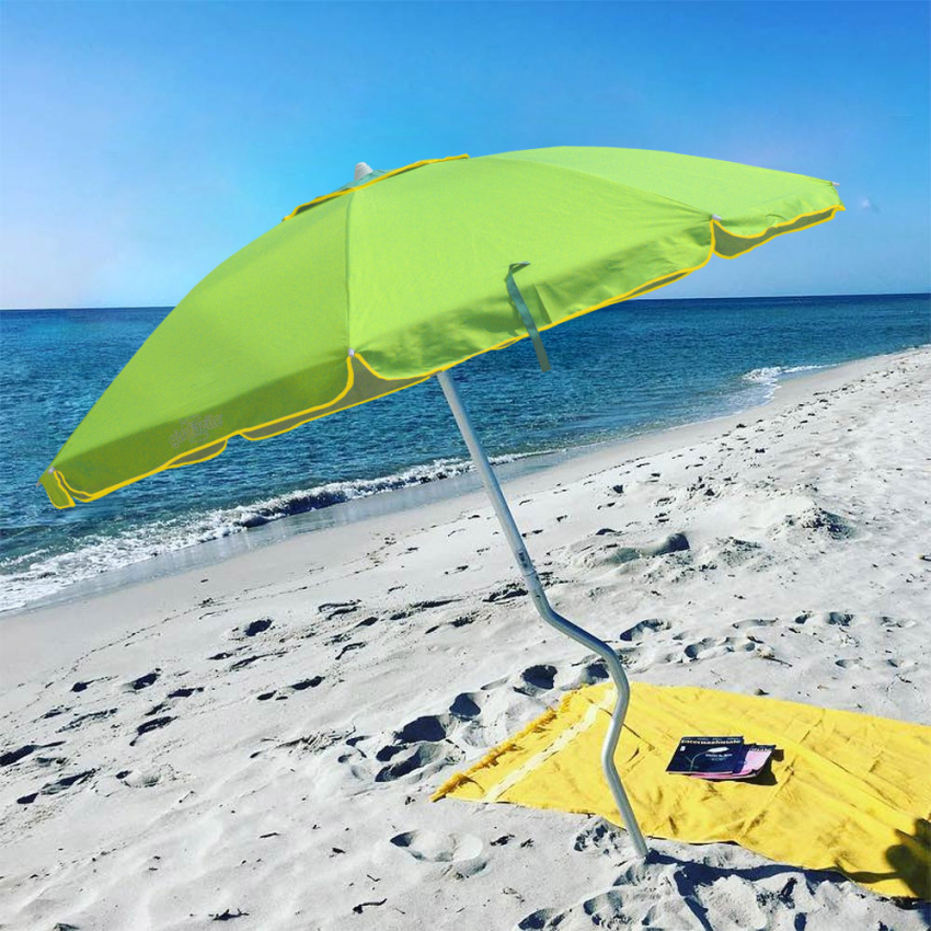 Ombrellone mare GiraFacile 220 Cm alluminio Protezione uv spiaggia pesca Eolo - Foto 24 di 41