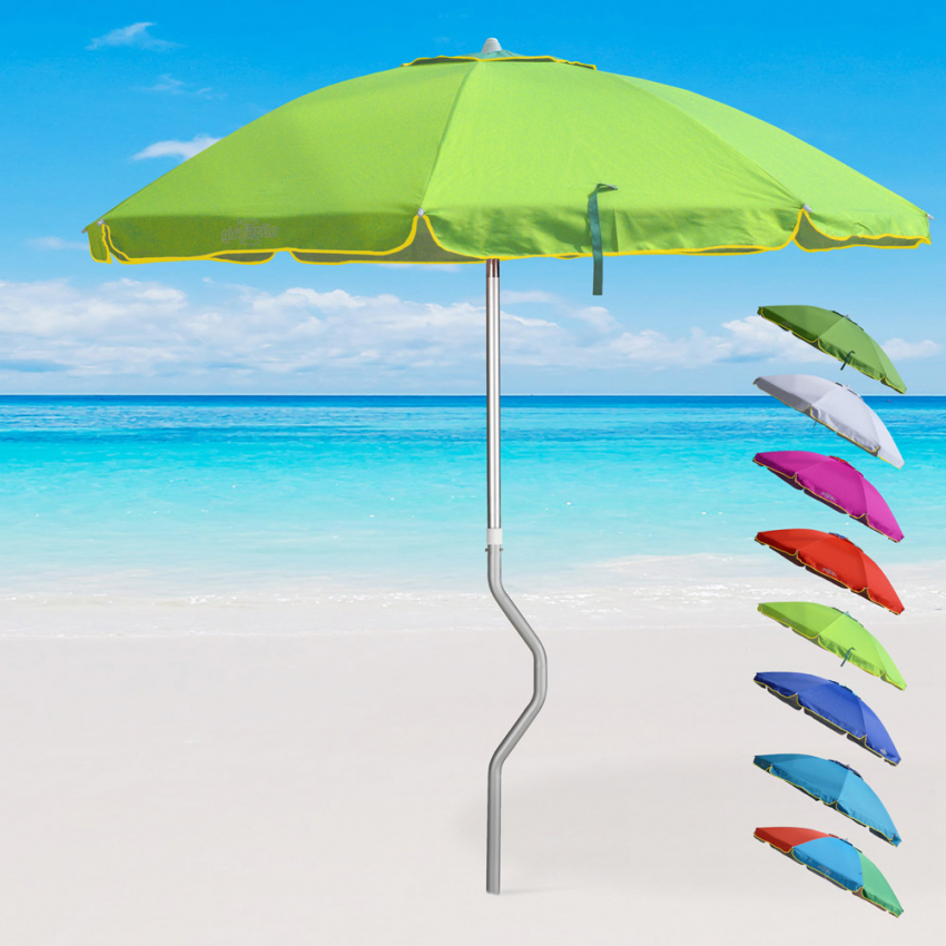 Ombrellone mare GiraFacile 220 Cm alluminio Protezione uv spiaggia pesca Eolo - Foto 23 di 41