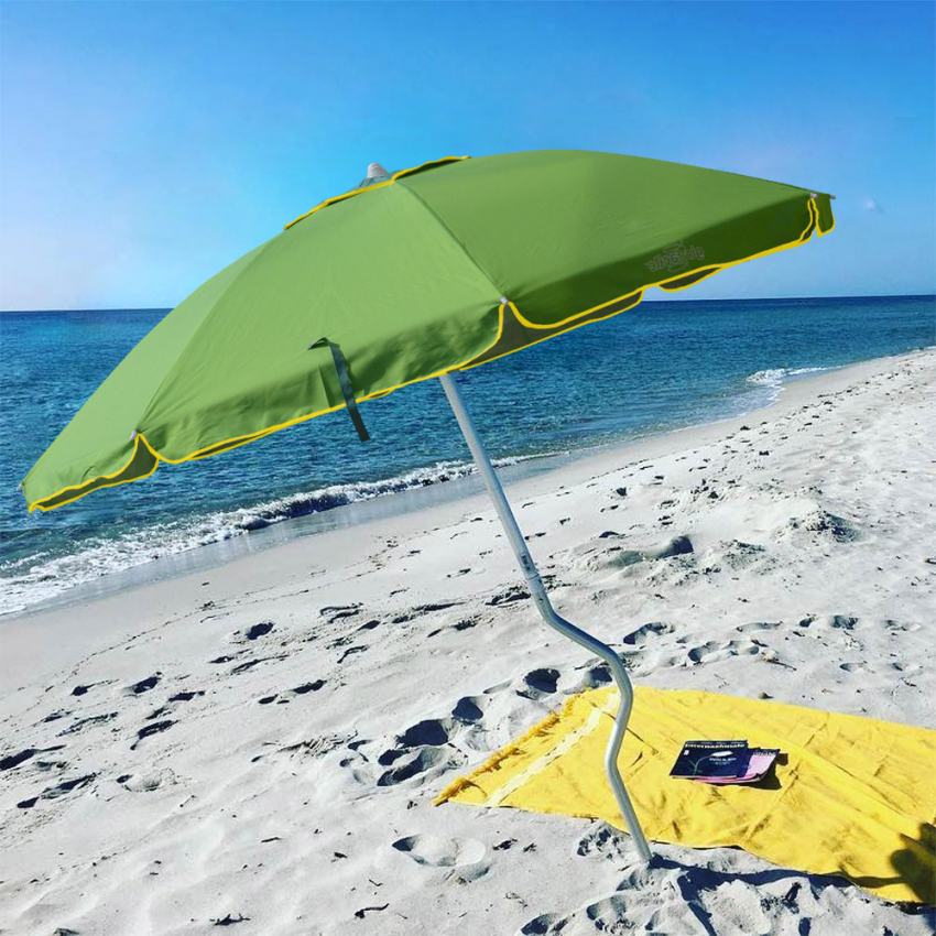 Ombrellone mare GiraFacile 220 Cm alluminio Protezione uv spiaggia pesca Eolo - Foto 39 di 41