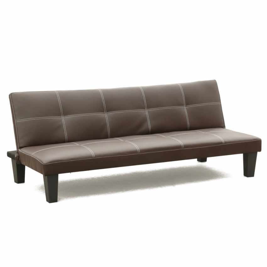 Divano Pronto Letto in Similpelle Economico 3 Posti TOPAZIO Divano Pronto Letto in Similpelle Economico 3 Posti TOPAZIO