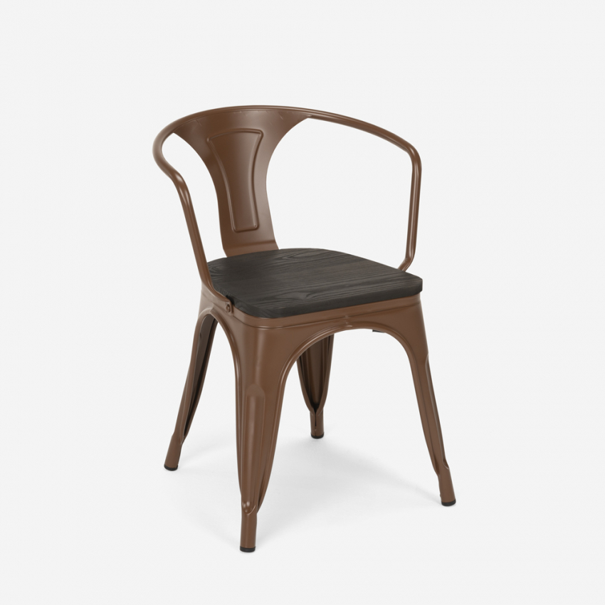 set tavolo nero 80x80cm 4 sedie stile industriale century wood black - Foto 47 di 71