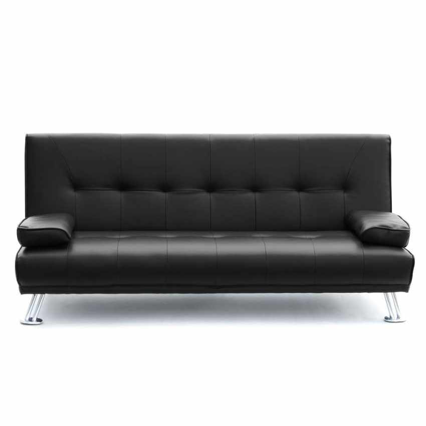 Divano 2 Posti Ecopelle Nero II Scelta Divano 2 Posti Ecopelle Nero II Scelta