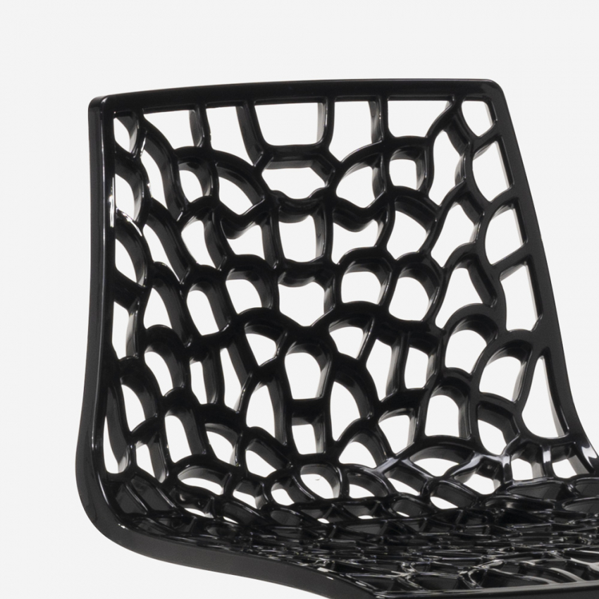 Sgabello design cucina bar base nero opaco regolabile Grand Soleil Spider Matt - Foto 54 di 61