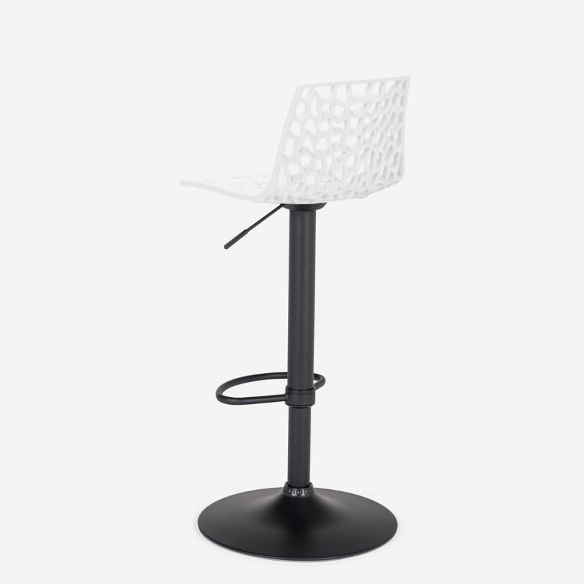 Sgabello design cucina bar base nero opaco regolabile Grand Soleil Spider Matt - Foto 47 di 61