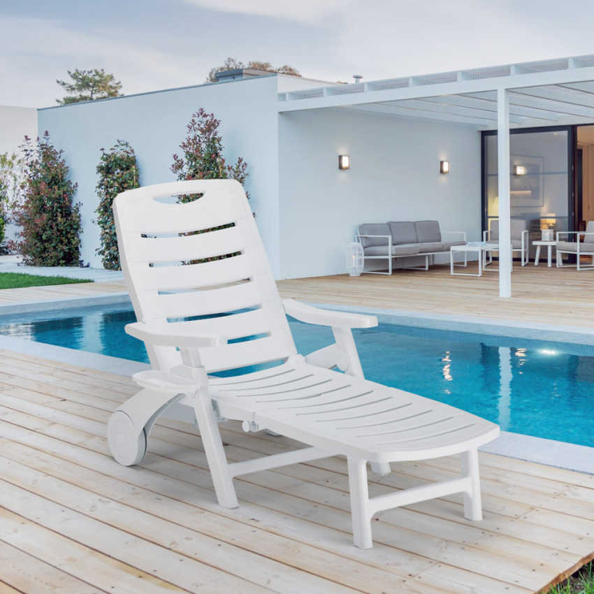 Lettino pieghevole in plastica per piscina e spiaggia Premiere Grand Soleil - Foto 3 di 18