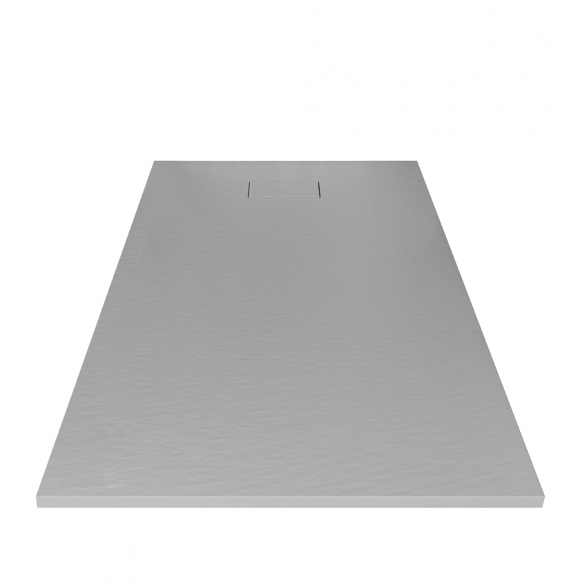 Piatto doccia filo pavimento rettangolare in resina 120x90 Stone - Foto 9 di 38