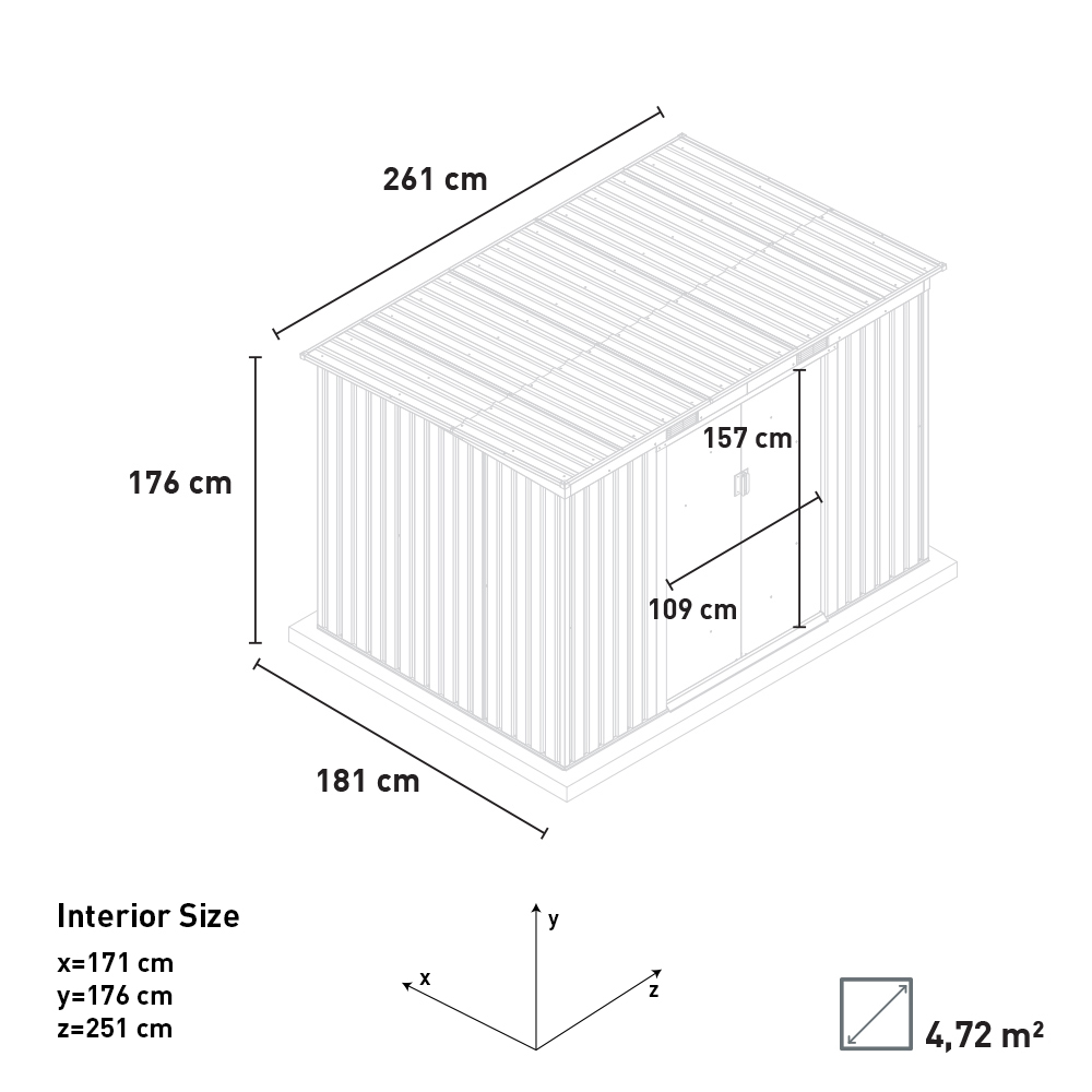Plasty5 Scaffale 5 ripiani in plastica portata 100 kg casa magazzino  70x30x175cm