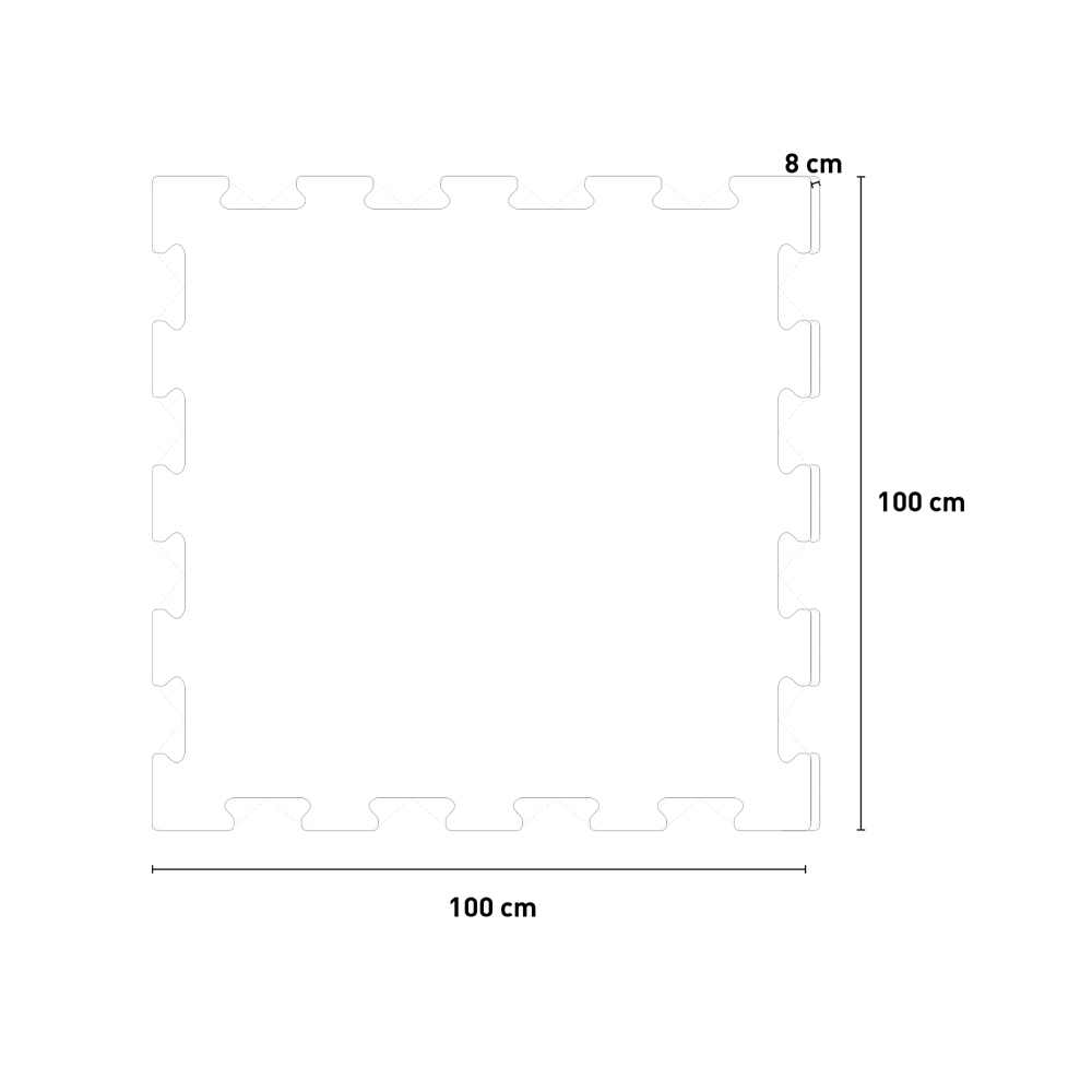 Puzzle HD pavimento gommato a incastro tappetino palestra antiurto modulare  1x1m