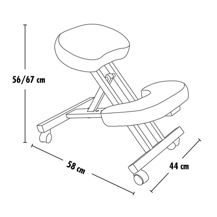Wooden orthopedic posture chair office massage kneeling ergonomic BALANCEWOOD Wooden orthopedic posture chair office massage kneeling ergonomic BALANCEWOOD