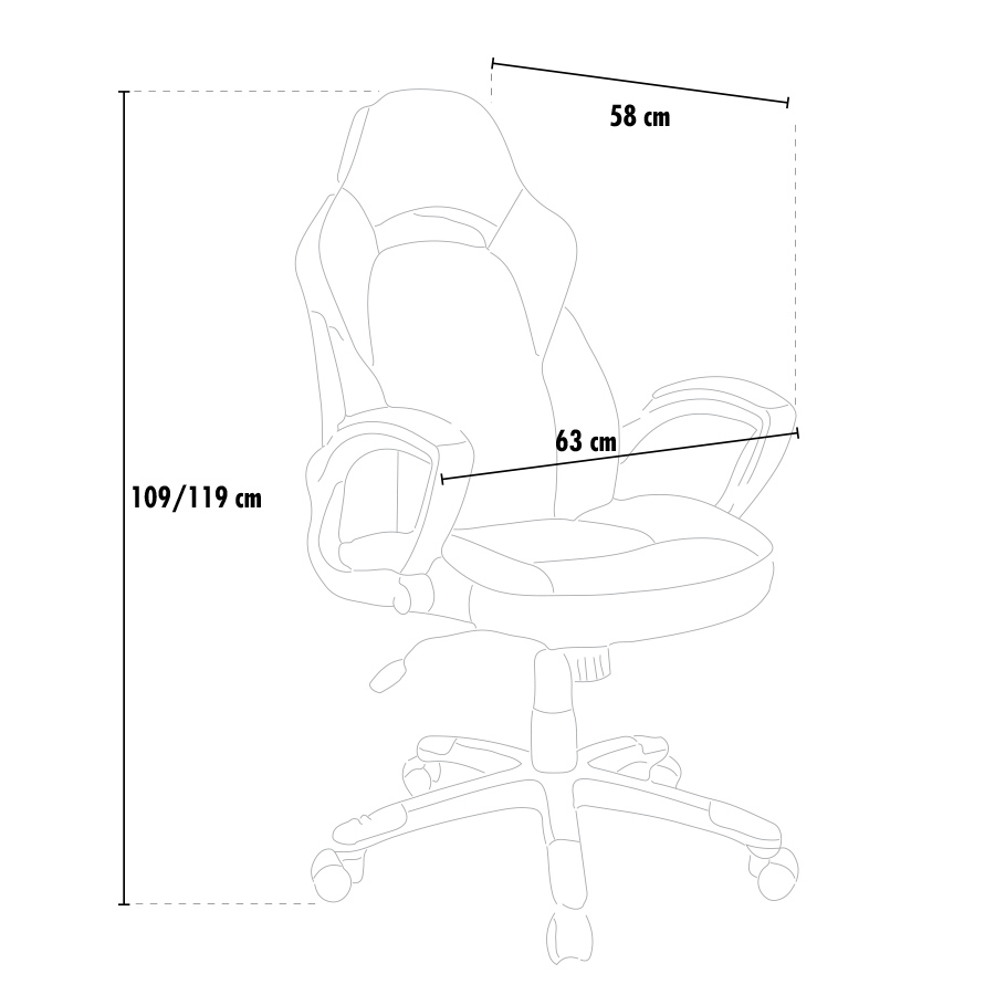 Silla de oficina deportiva sillòn gaming comoda ergonomica racing EVOLUTION Silla de oficina deportiva sillòn gaming comoda ergonomica racing EVOLUTION